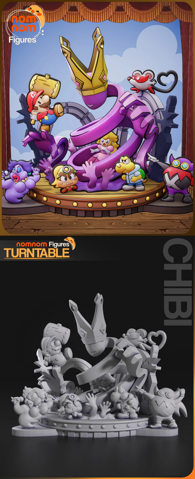 Chibi Paper Mario 3D Printable STL Model STL model for 3D printing