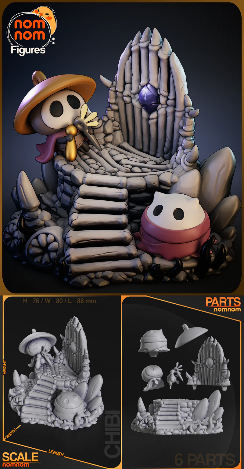 Chibi Sherma – Hollow Knight Silksong STL model for 3D printing