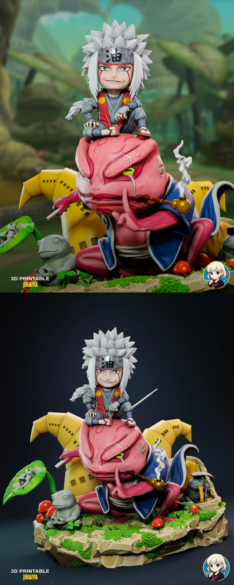 Jiraya STL model for 3D printing