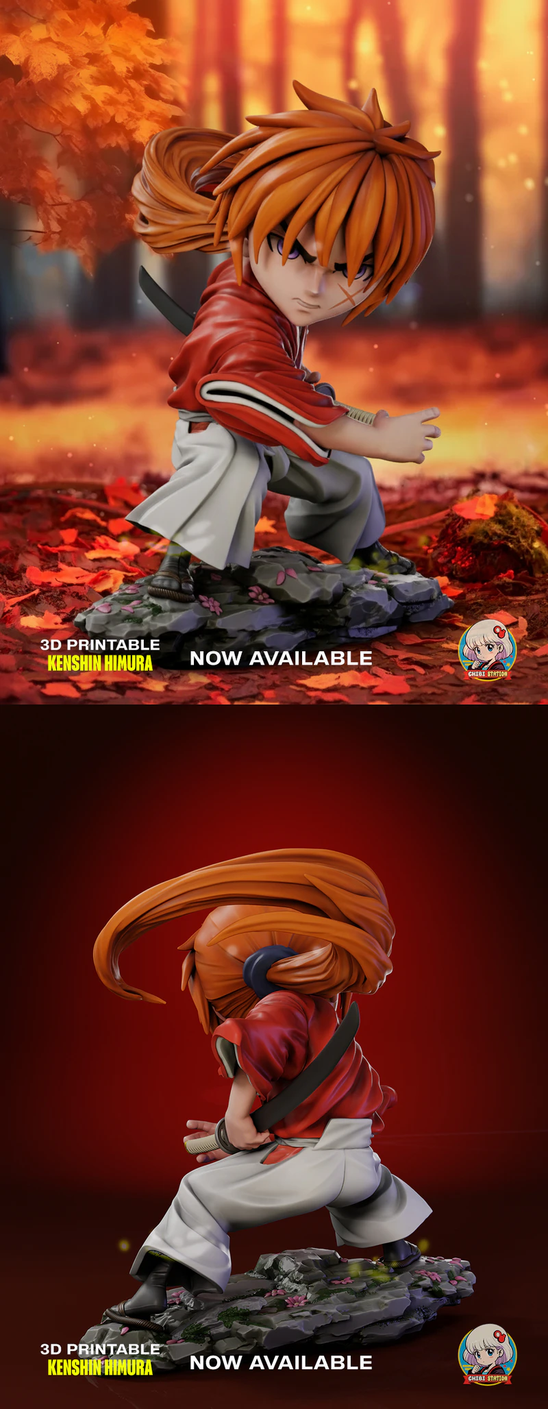 Kenshin Himura STL model for 3D printing