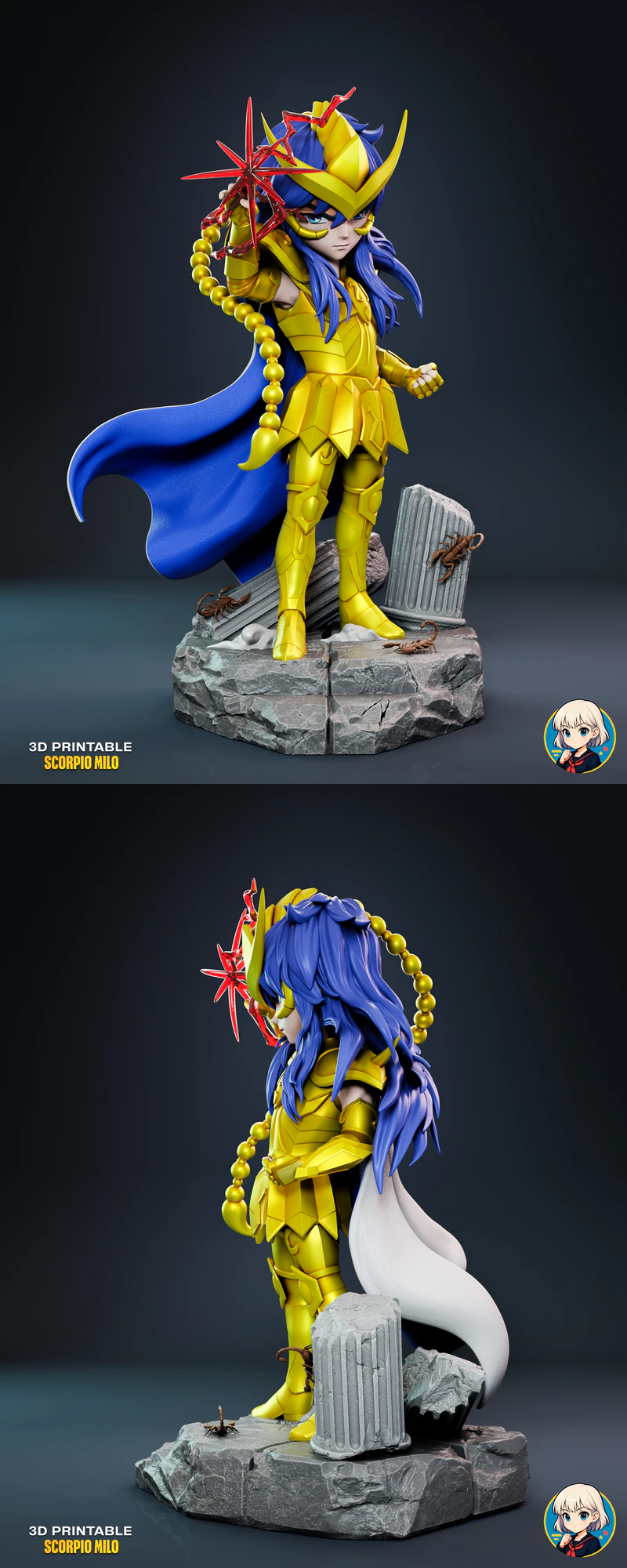 Scorpio Milo STL model for 3D printing