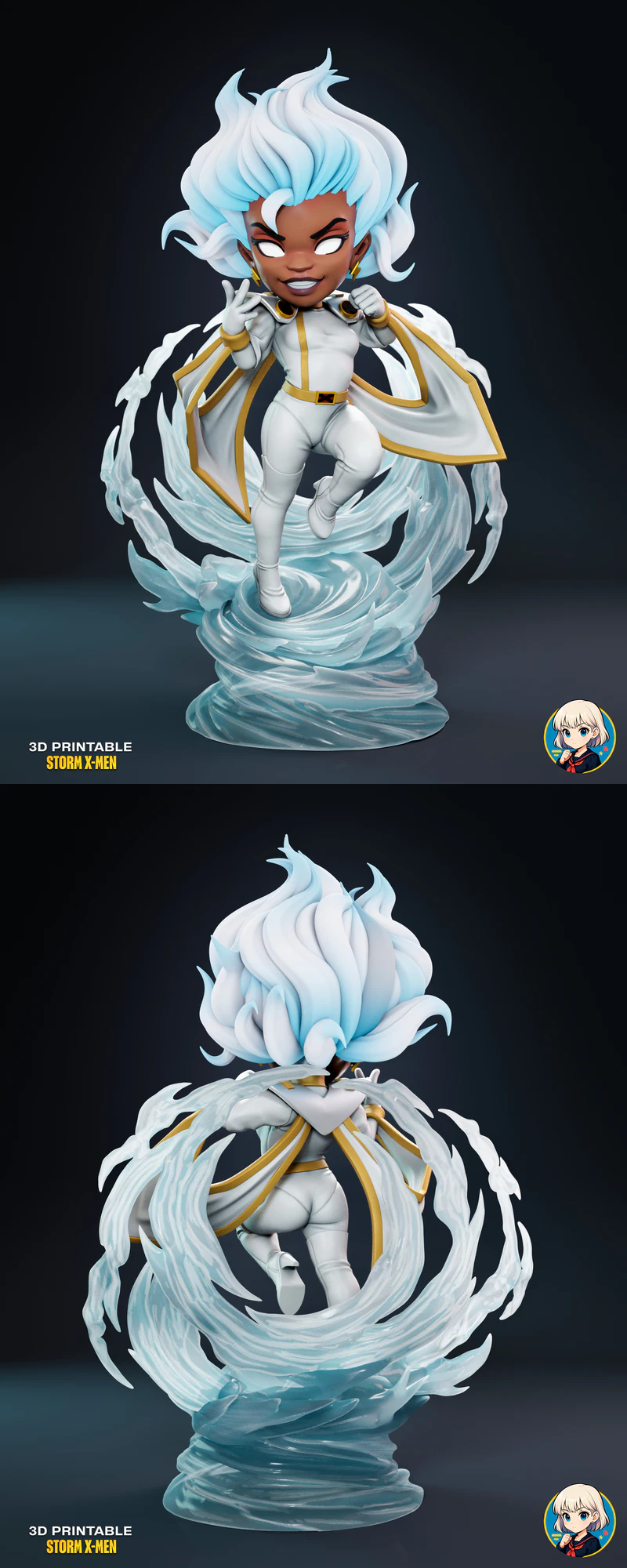 Storm X-Men STL model for 3D printing
