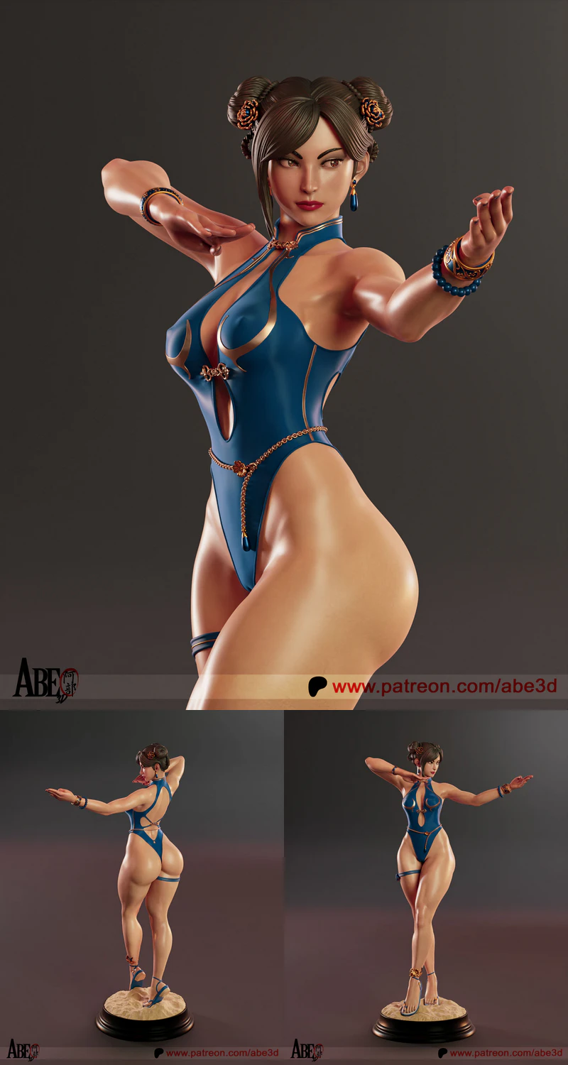 Chun-Li Street Fighter 6 Costume STL Figure STL model for 3D printing