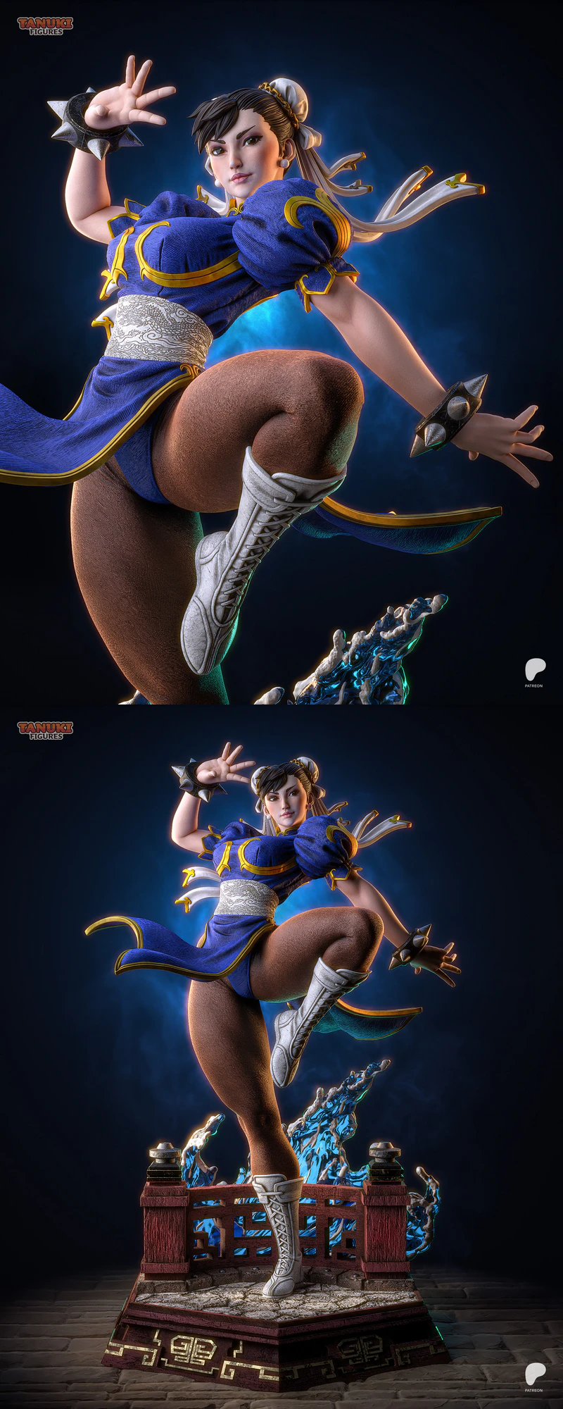Chun-Li Street Fighter 3D Printable Miniature STL Model STL model for 3D printing