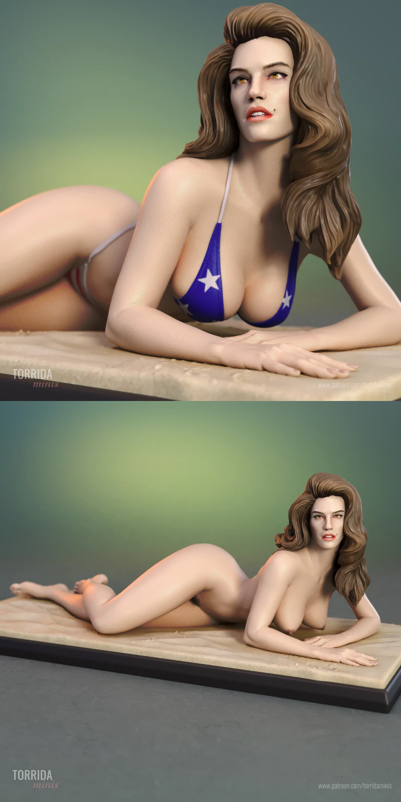 Cindy Crawford STL model for 3D printing