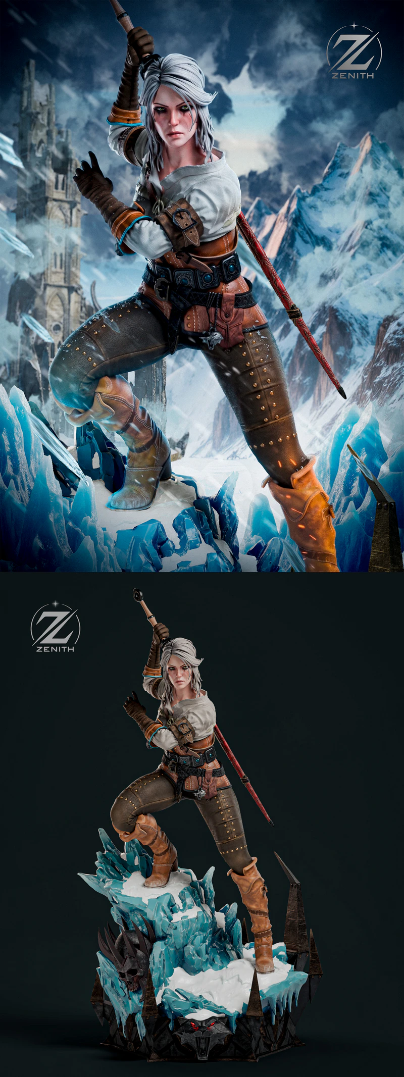 Ciri – The Witcher 3 STL model for 3D printing