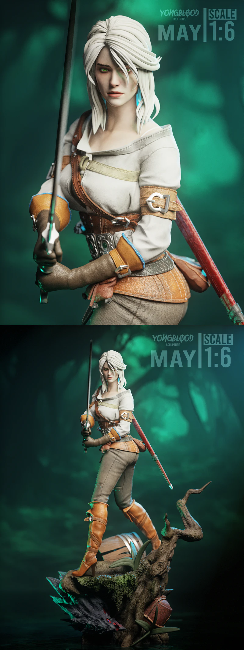 Ciri – The Witcher 3 STL model for 3D printing