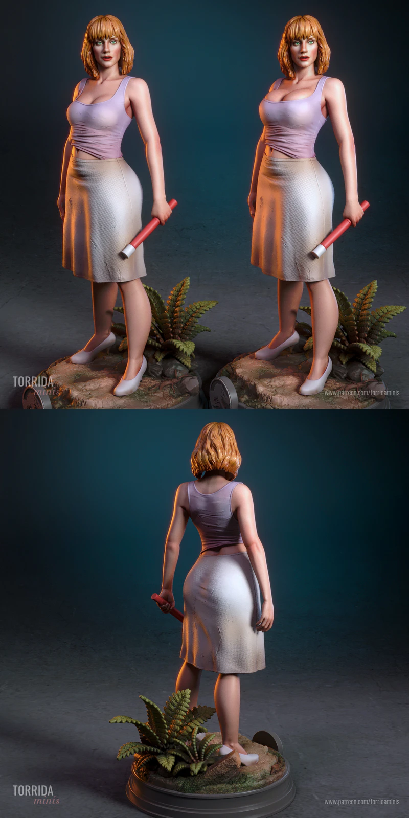 Claire Dearing from Jurassic World STL model for 3D printing