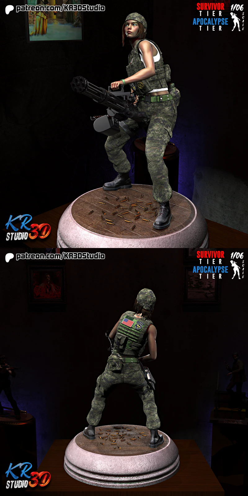 Claire Redfield 3D Printable Military Outfit – STL File for 3D Printer STL model for 3D printing