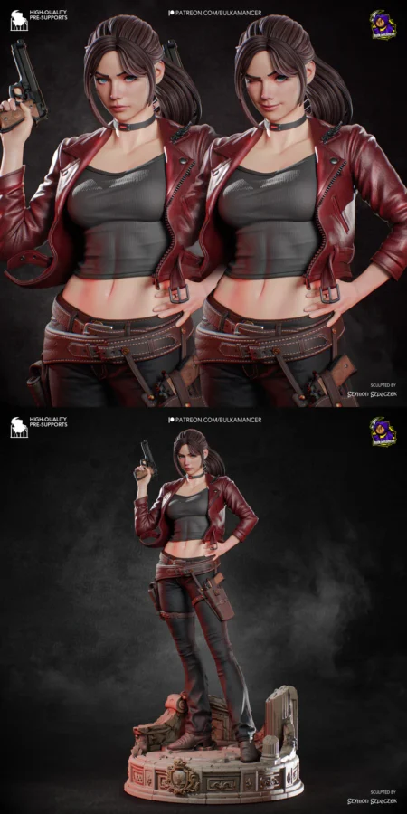 Claire Redfield – Resident Evil STL model for 3D printing