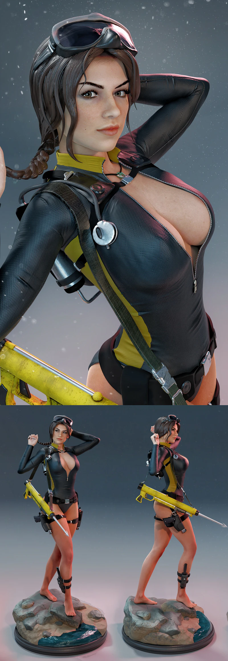 Clara the Raider STL model for 3D printing