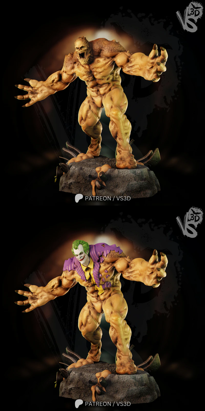 ClayFace Arkham 3D Printable STL Model STL model for 3D printing