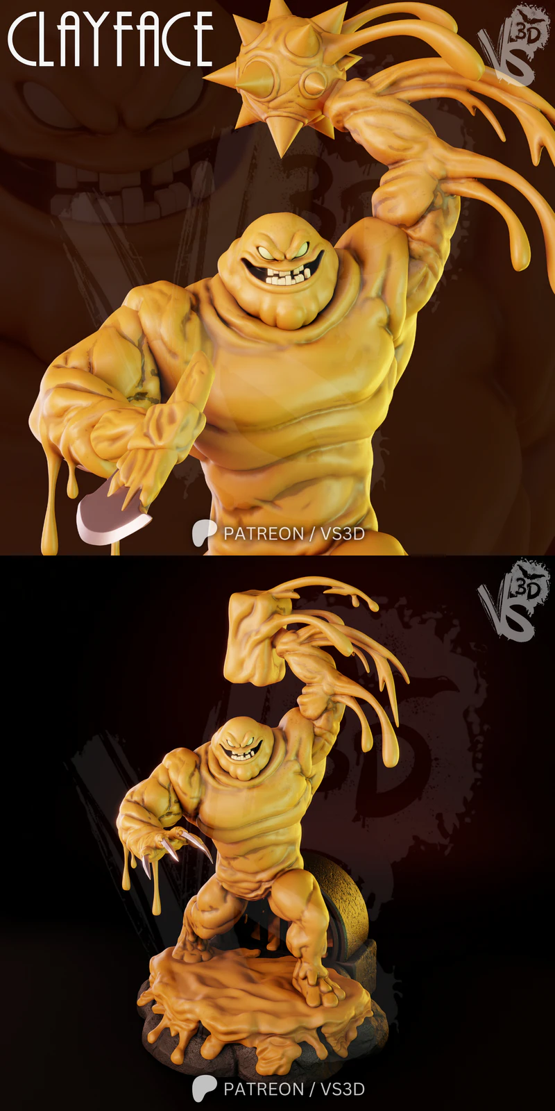 Clayface from The Animated Series STL File for 3D Printing STL model for 3D printing