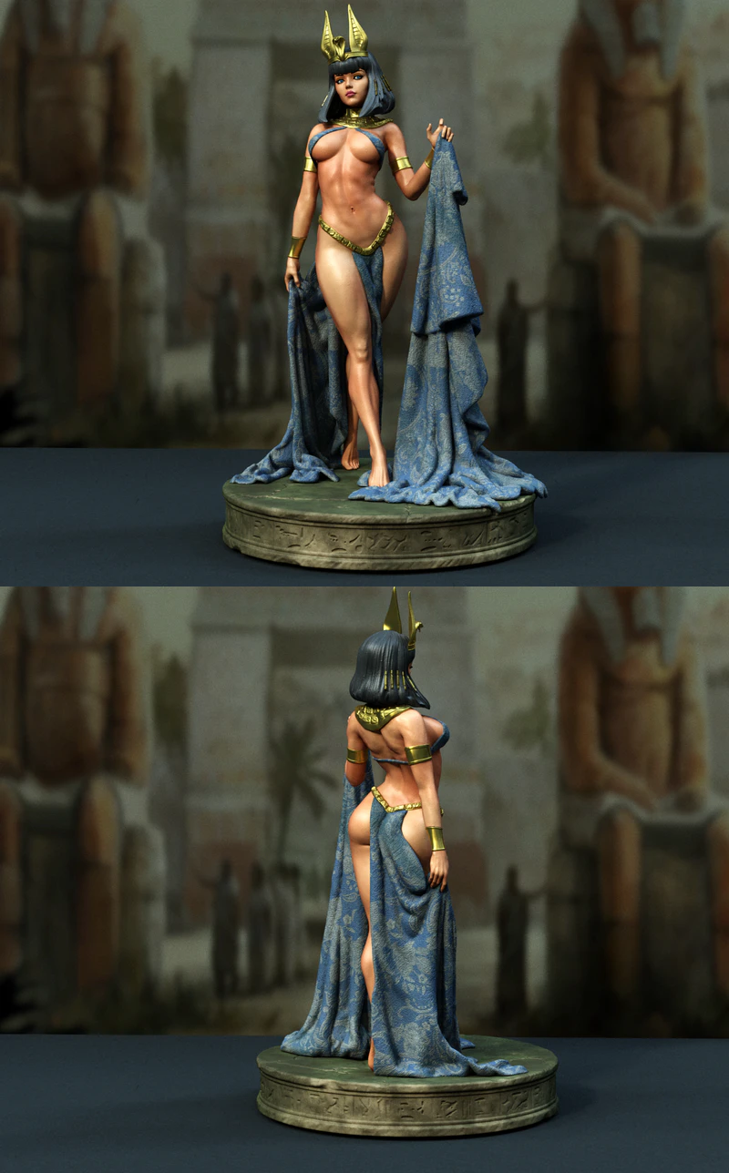 Cleopatra STL model for 3D printing