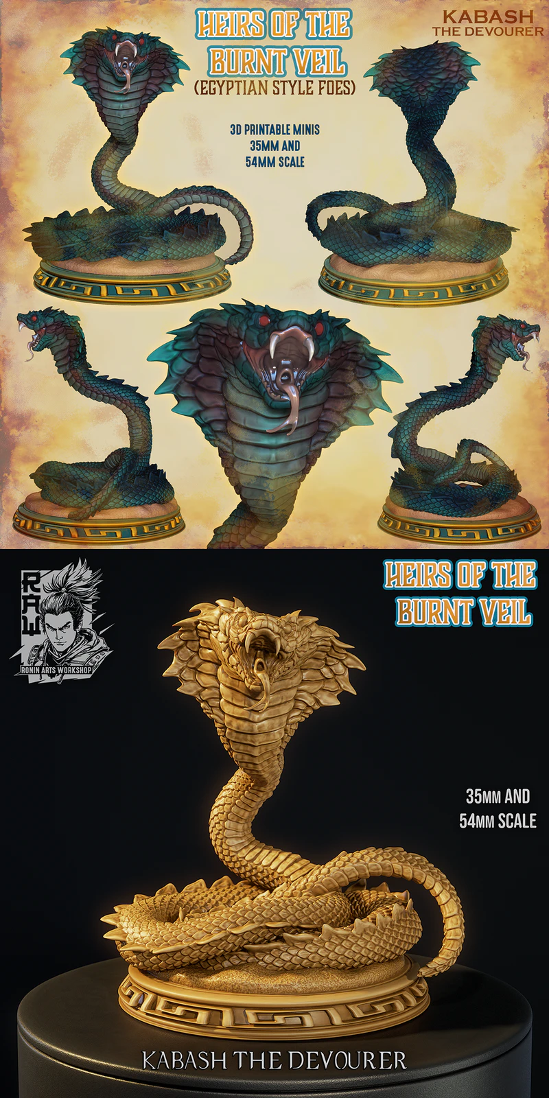 Cobra – Kabash The Devourer STL model for 3D printing
