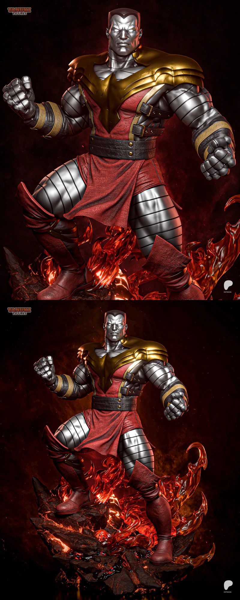 Colossus X-men 3D Printable STL Figure for 3D Printer STL model for 3D printing