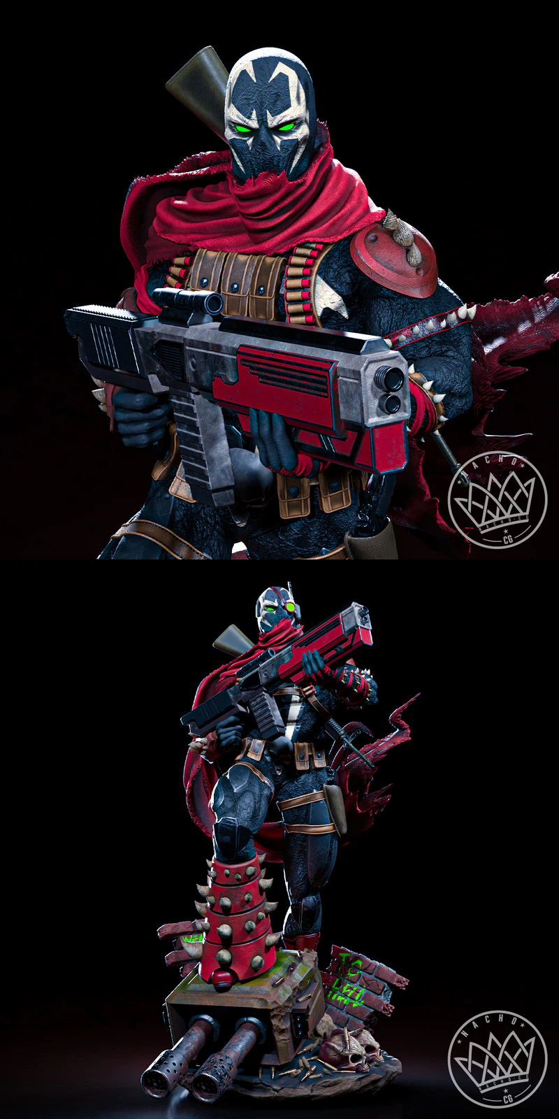 Commando Spawn STL Figure for 3D Printing STL model for 3D printing