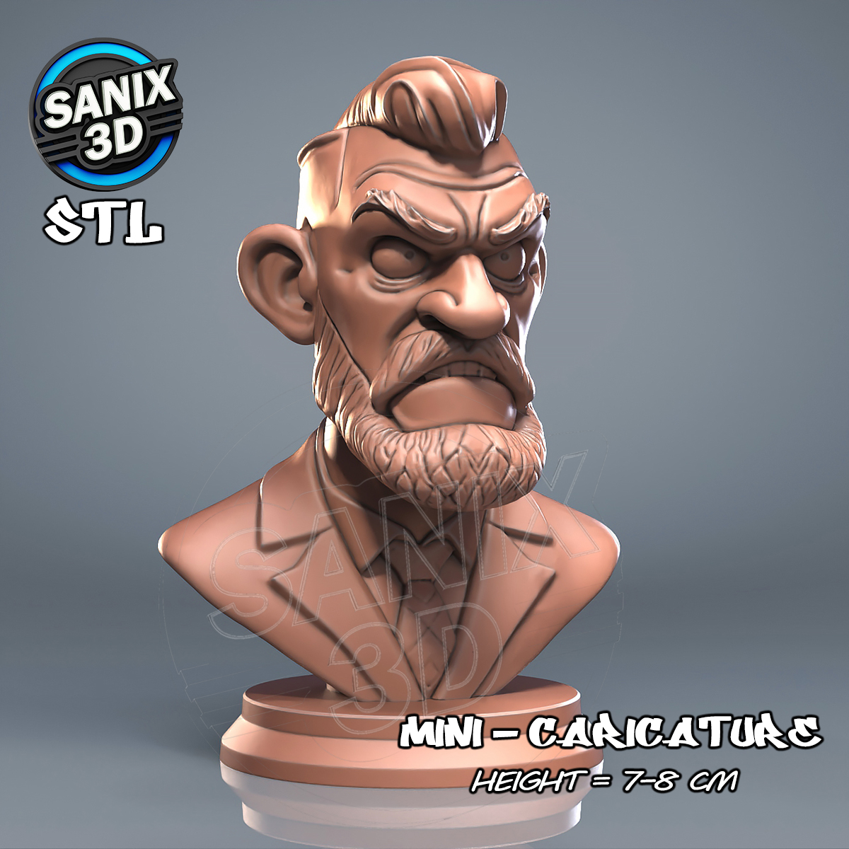 Conor McGregor MMA Fighter Bust STL for 3D Printing STL model for 3D printing