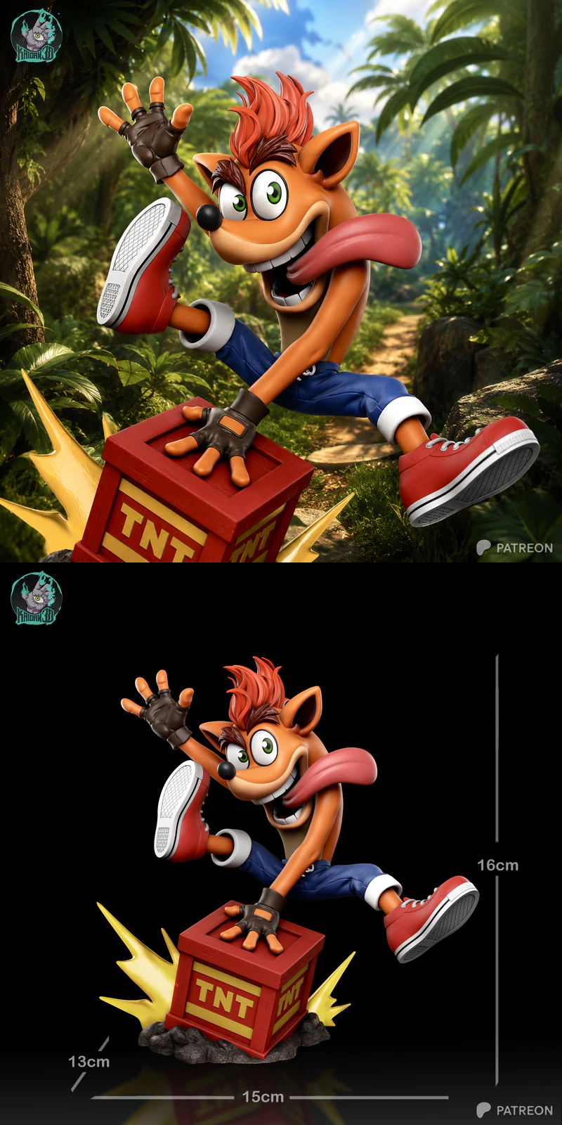 Crash STL model for 3D printing
