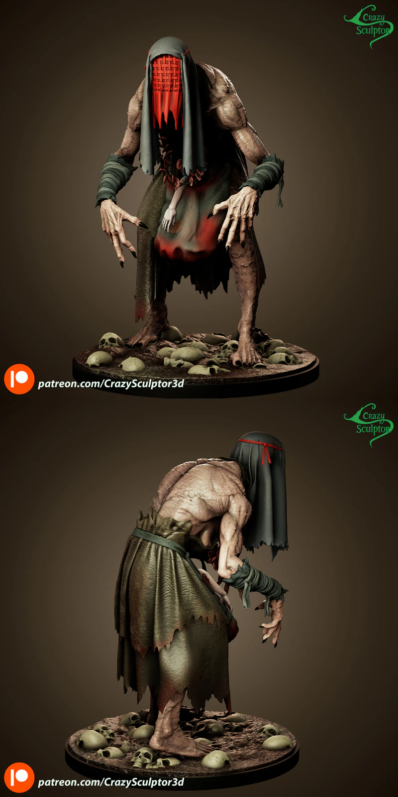 Crones – The Witcher 3 STL model for 3D printing