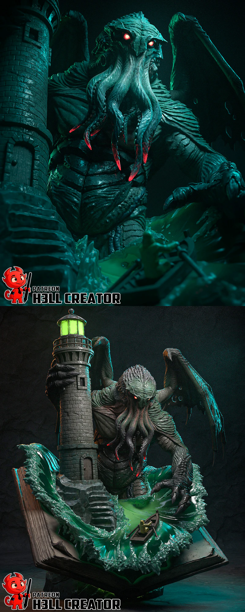 Cthulhu Mythos 3D Printable STL Model STL model for 3D printing