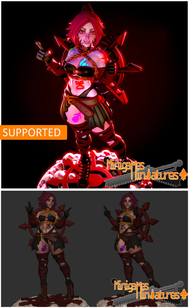 Cultist Chan Miniature STL File for 3D Printing STL model for 3D printing