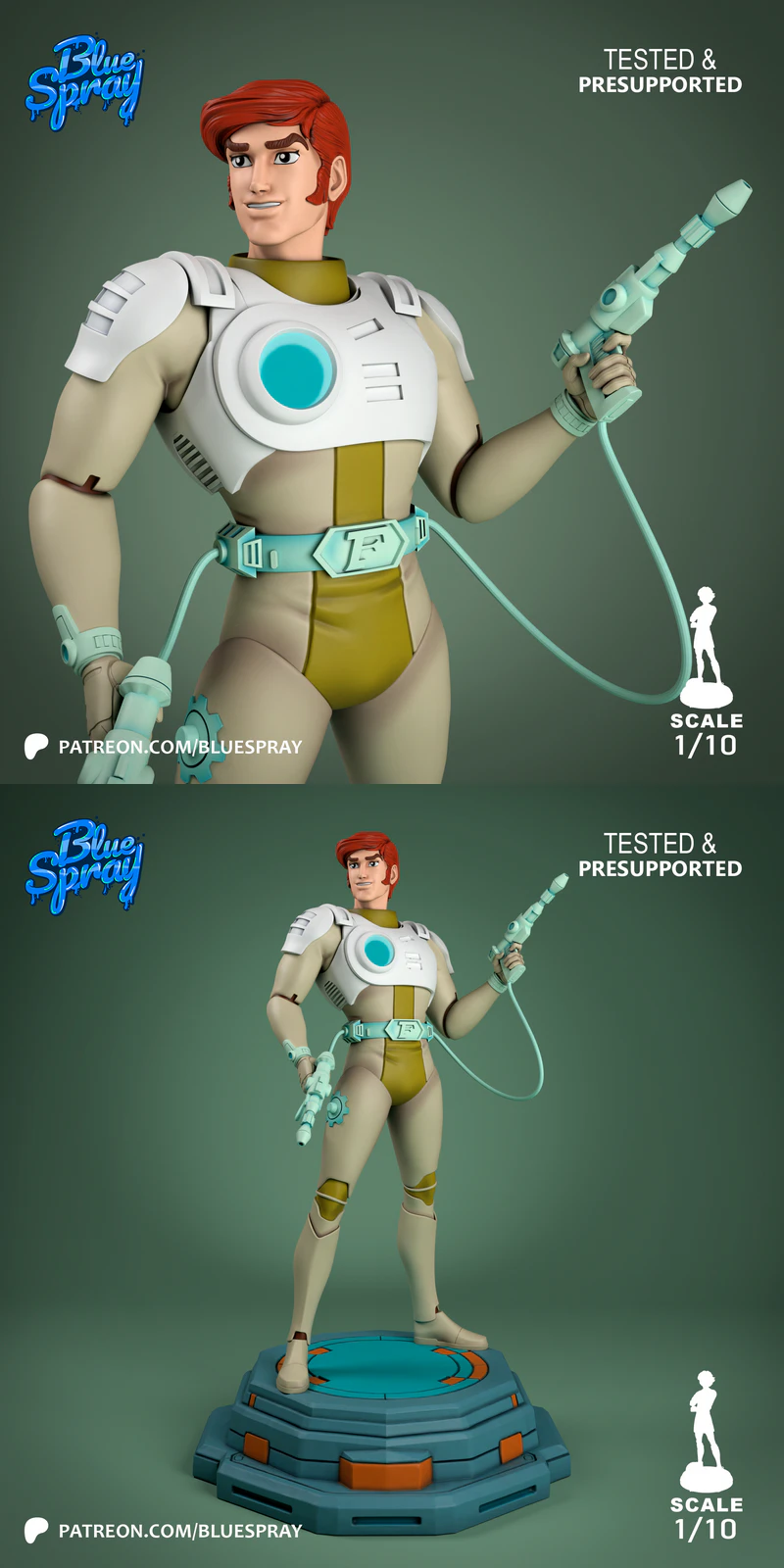 Curtis Newton – Captain Future STL model for 3D printing