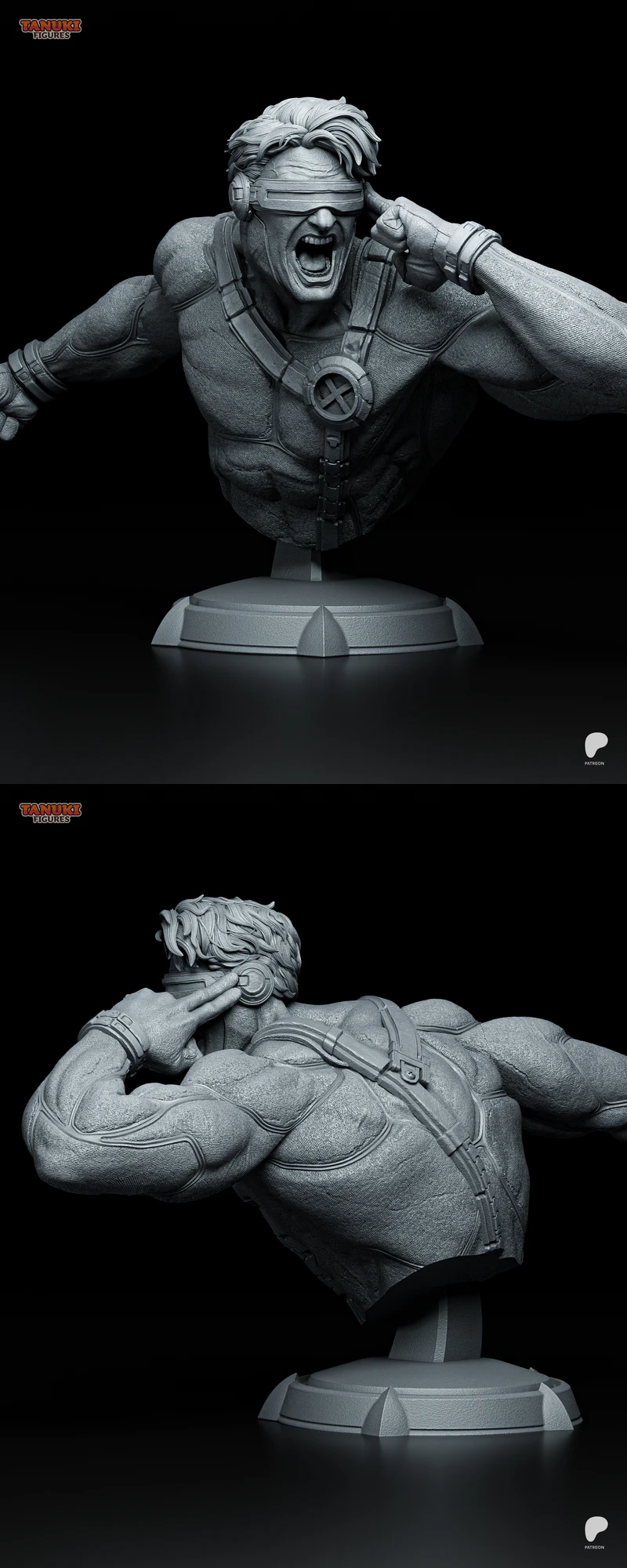 Cyclops X-Men STL Bust for 3D Printing STL model for 3D printing