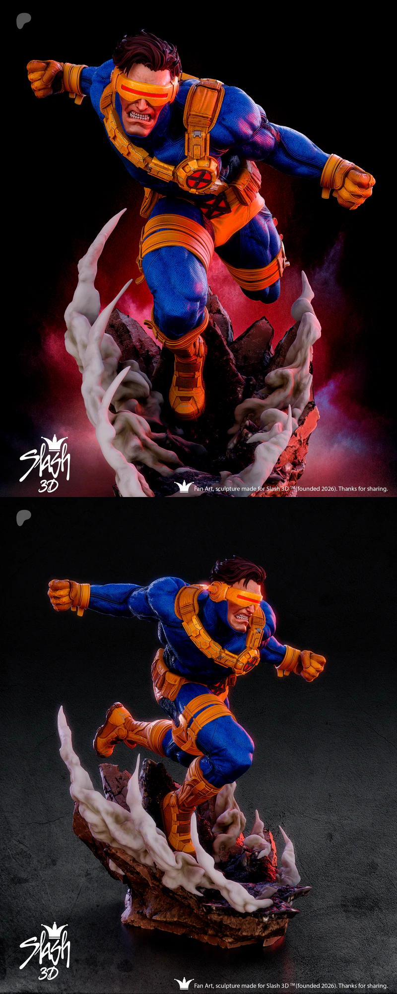 Cyclops X-Men STL model for 3D printing