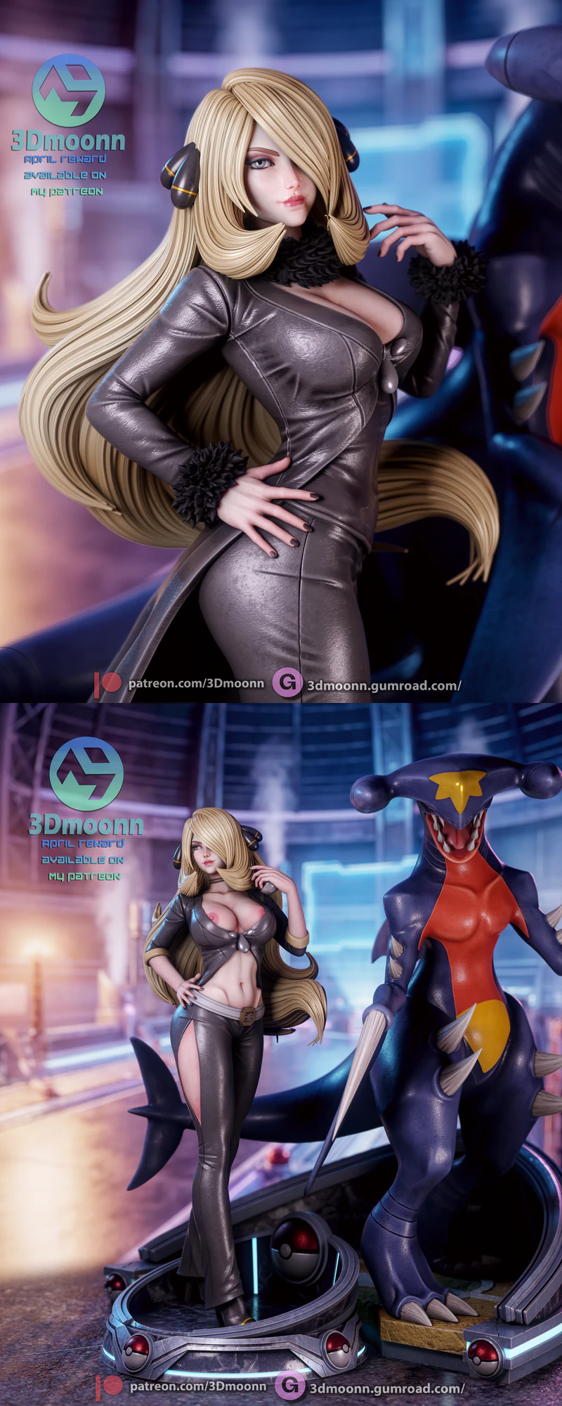 Cynthia – Pokemon STL model for 3D printing