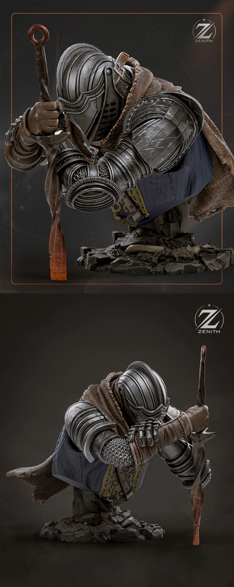 DARK SOULS Bust STL model for 3D printing