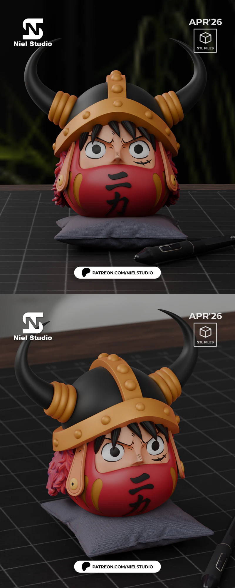 DARUMA STL model for 3D printing