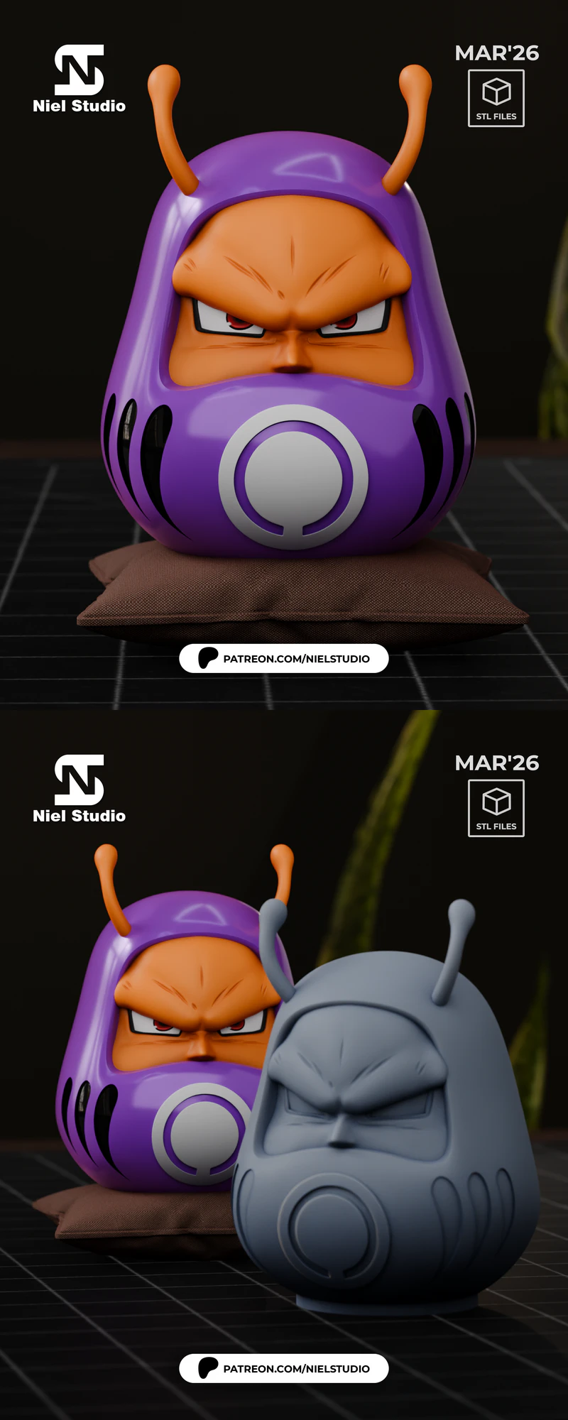DARUMA STL model for 3D printing