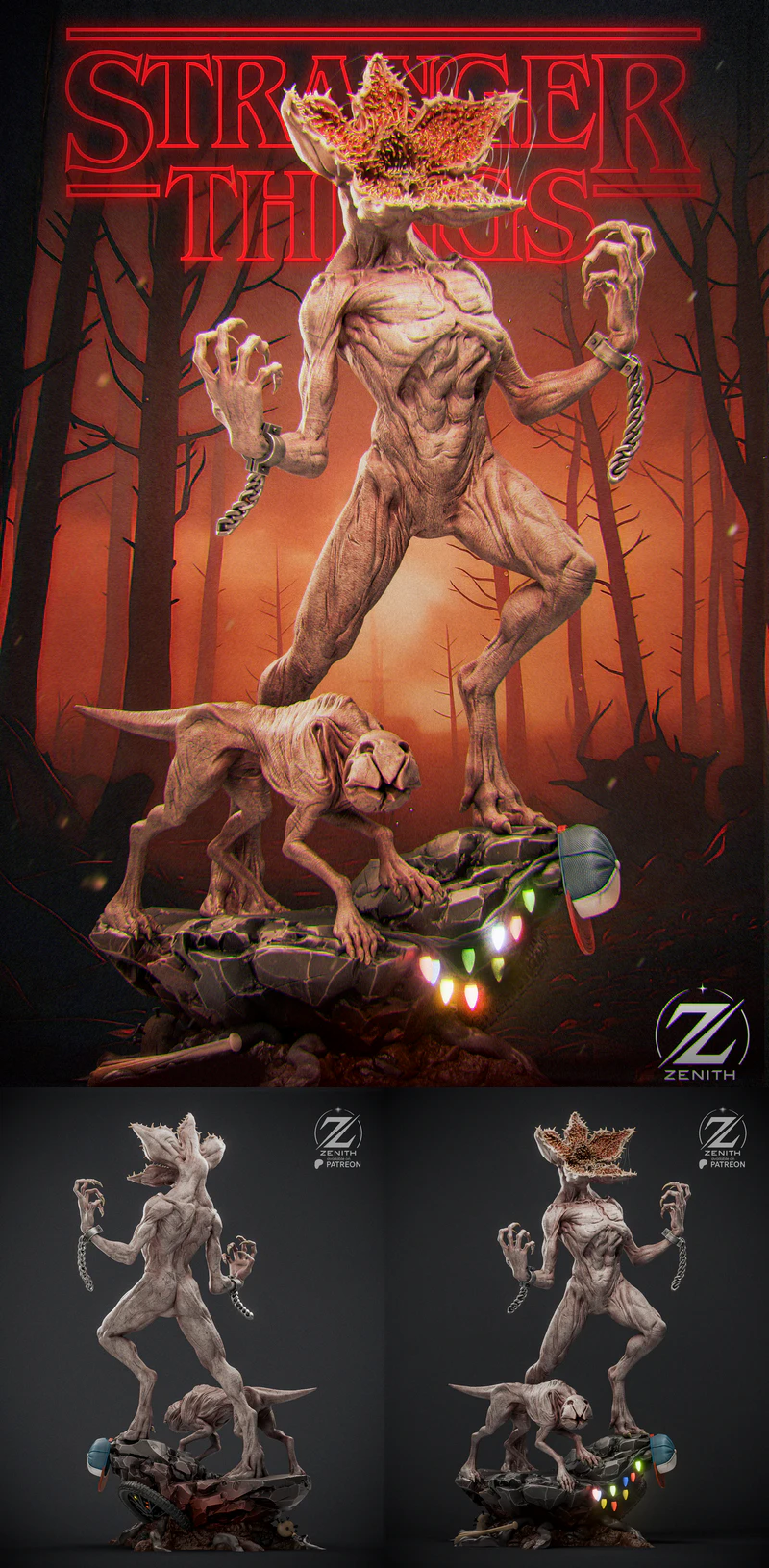 Demogorgon Creature STL File for 3D Printing STL model for 3D printing