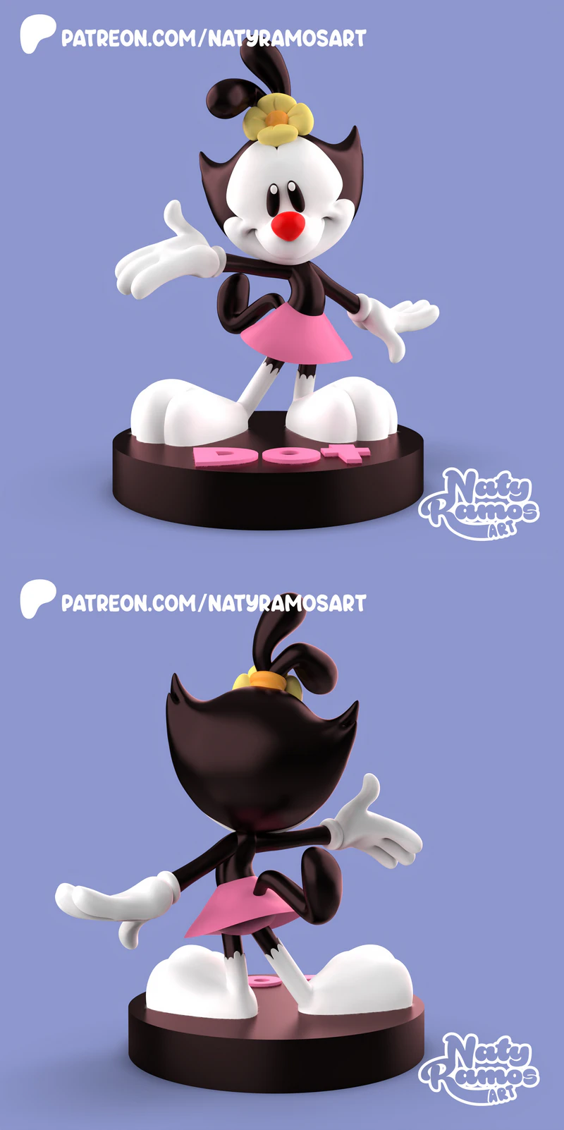 DOT Animaniacs Cartoon Figure 3D Printable STL STL model for 3D printing