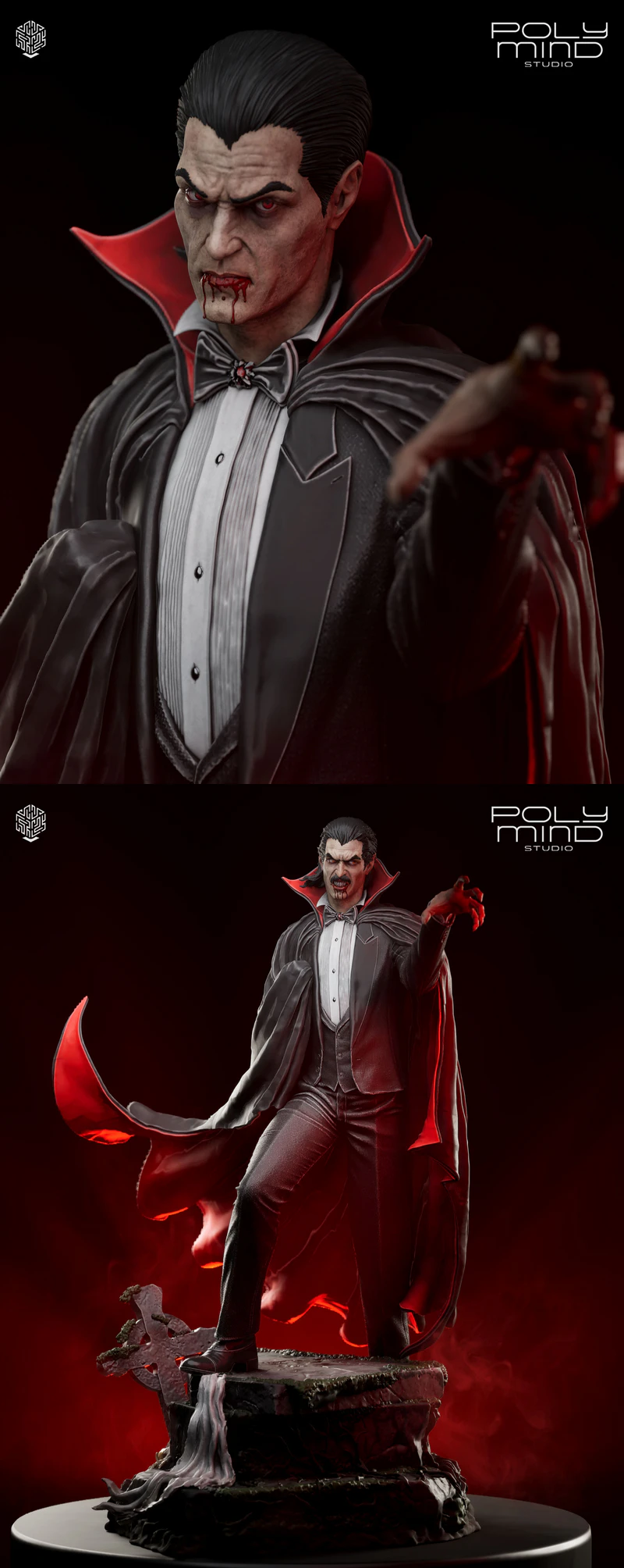 DRACULA 3D Printable Model for Resin Printer STL model for 3D printing