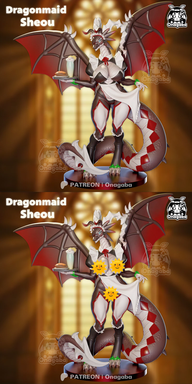 DRAGONMAID SHEOU STL model for 3D printing