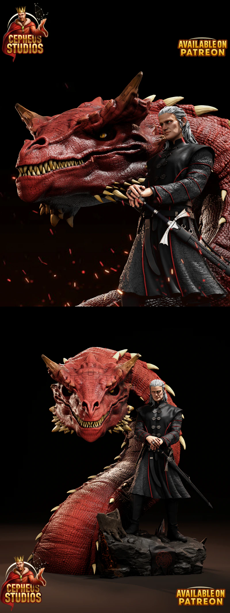 Daemon Targaryen – House of Dragon STL model for 3D printing