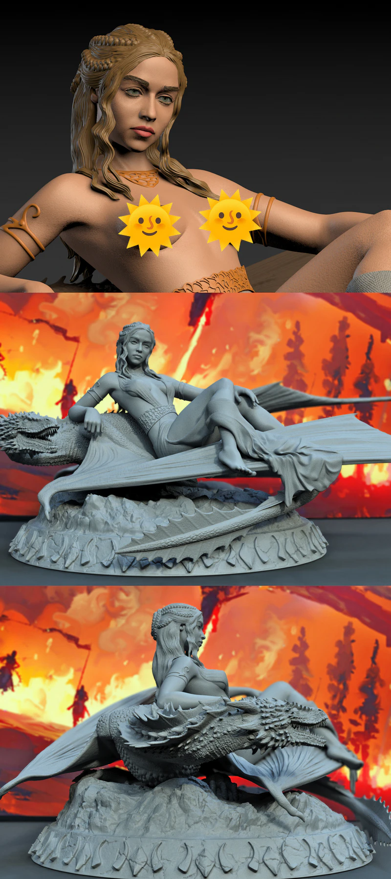 Daenerys Targaryen STL File for 3D Printing STL model for 3D printing