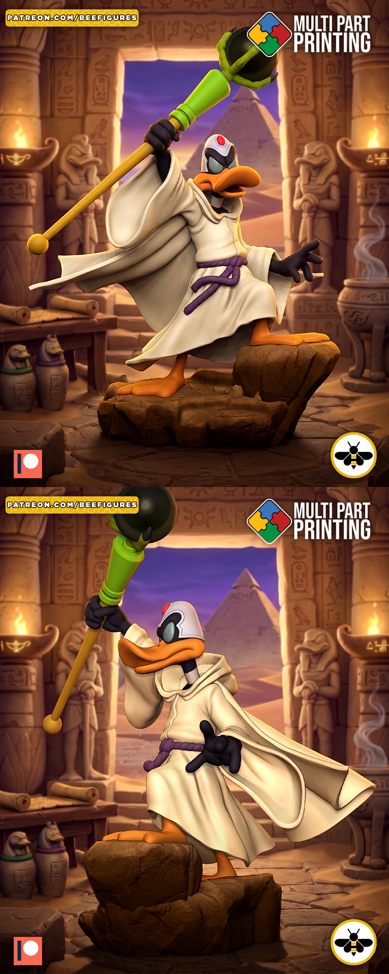 Daffy Duck STL model for 3D printing