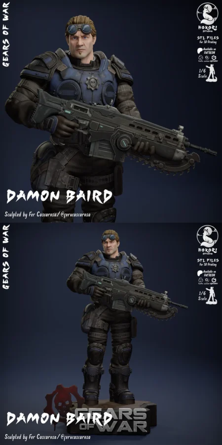 Damon Baird STL model for 3D printing