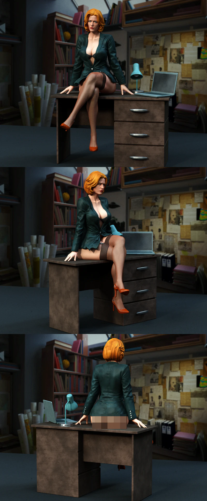 Dana Scully – Files-X STL model for 3D printing