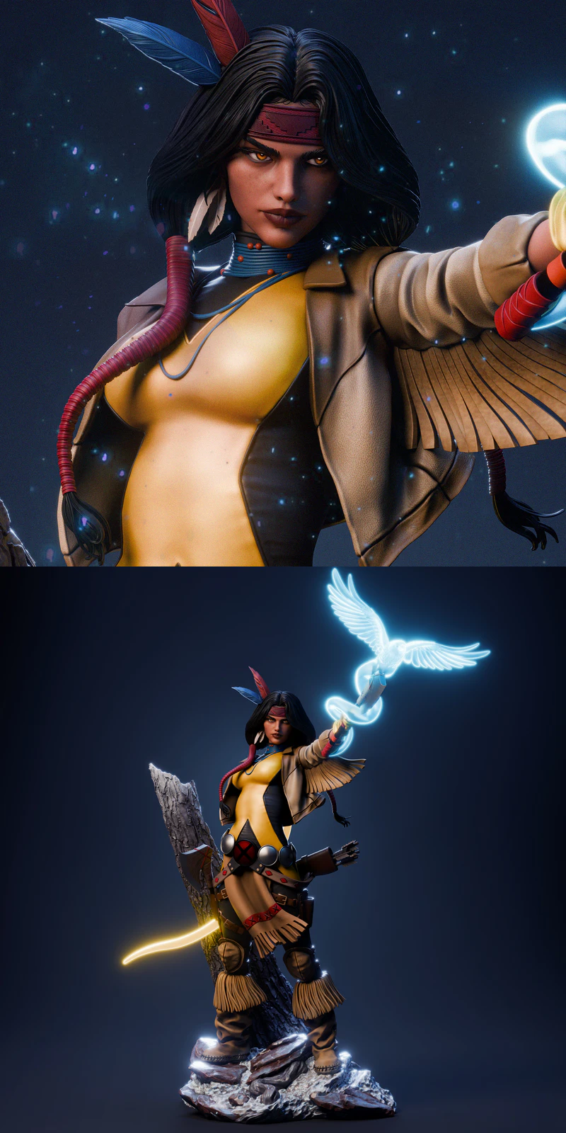 Dani Moonstar Mirage STL model for 3D printing