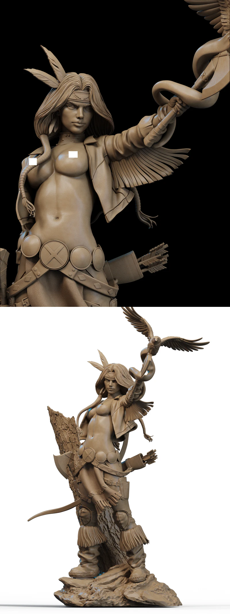 Dani Moonstar Mirage Extra STL model for 3D printing