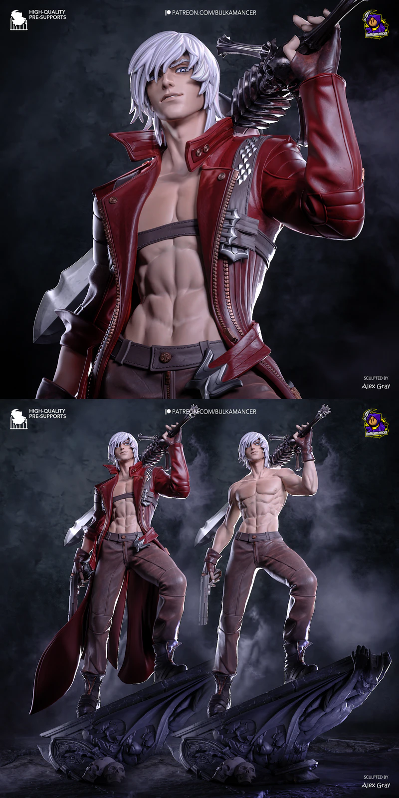 Dante – Devil May Cry 3 STL model for 3D printing