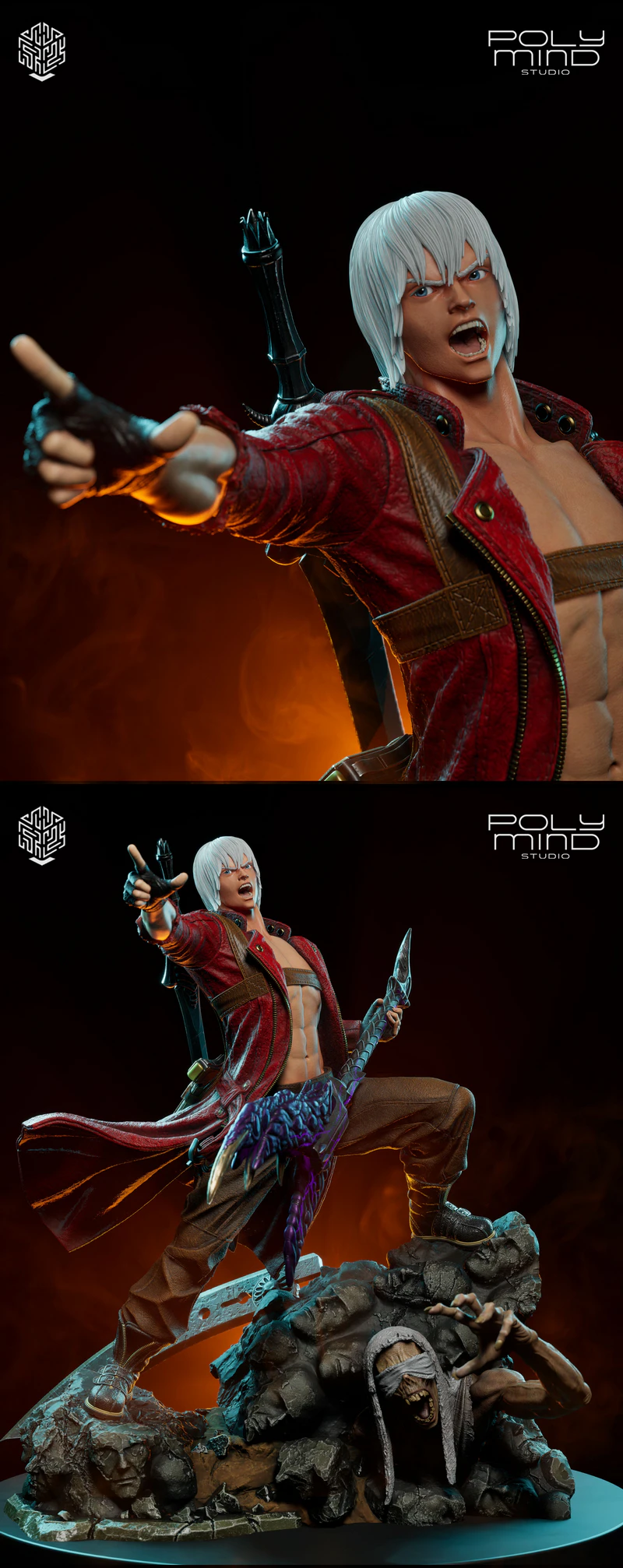 Dante Devil May Cry STL model for 3D printing