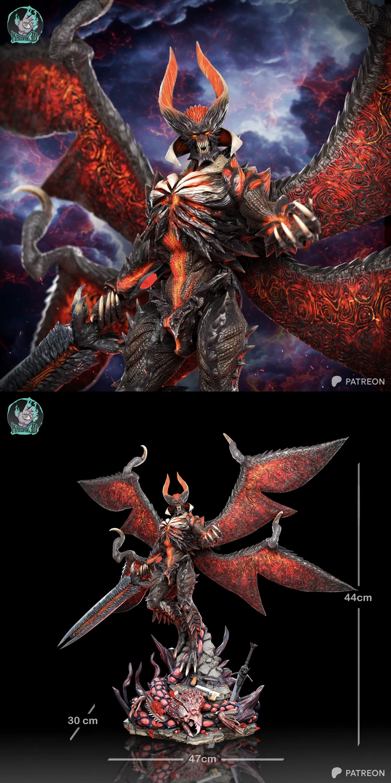 Dante Sin Devil Trigger 3D Printable STL File STL model for 3D printing