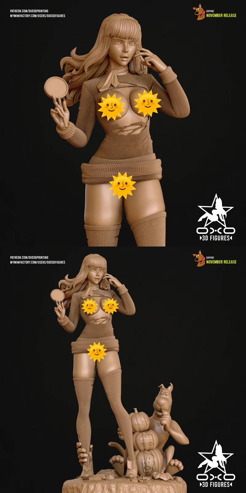 Daphne Extra Miniature STL Model for 3D Printing STL model for 3D printing