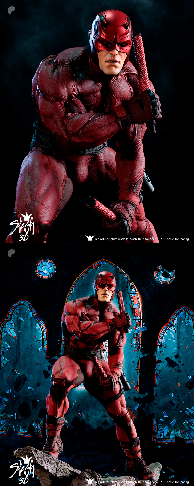 Dare Devil STL model for 3D printing