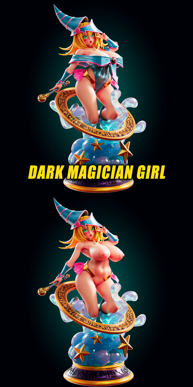 Dark Magician Girl Yu Gi Oh STL model for 3D printing